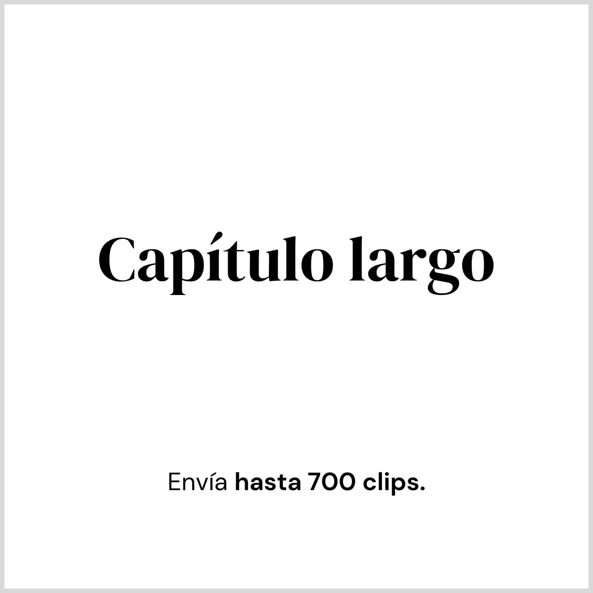 Capítulo largo
